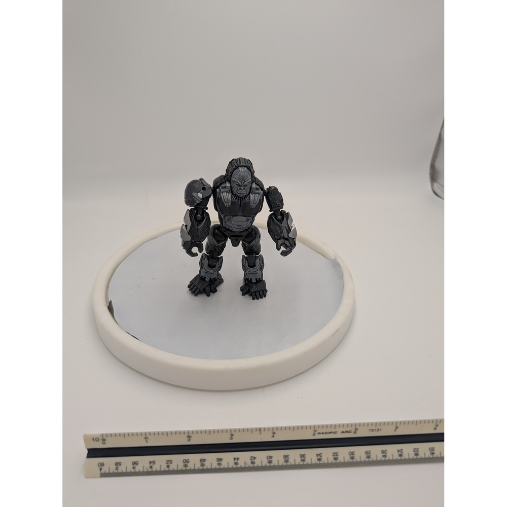 Transformers Rise of the Beasts Optimus Primal Action Figure Gorilla 3 Inch Grey
